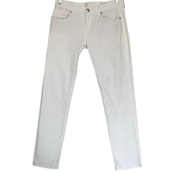 Rag & Bone Dre Low Rise Slim Boyfriend Jean Size 26 White Denim - Picture 4 of 12
